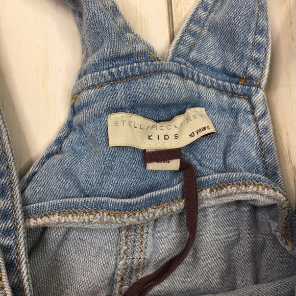 Stella McCartney Kids Blue Edith Denim Overalls - Picture 4 of 6